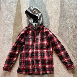 Burton Boy’s XL snowboard 🏂 jacket. - Red and Black Plaid